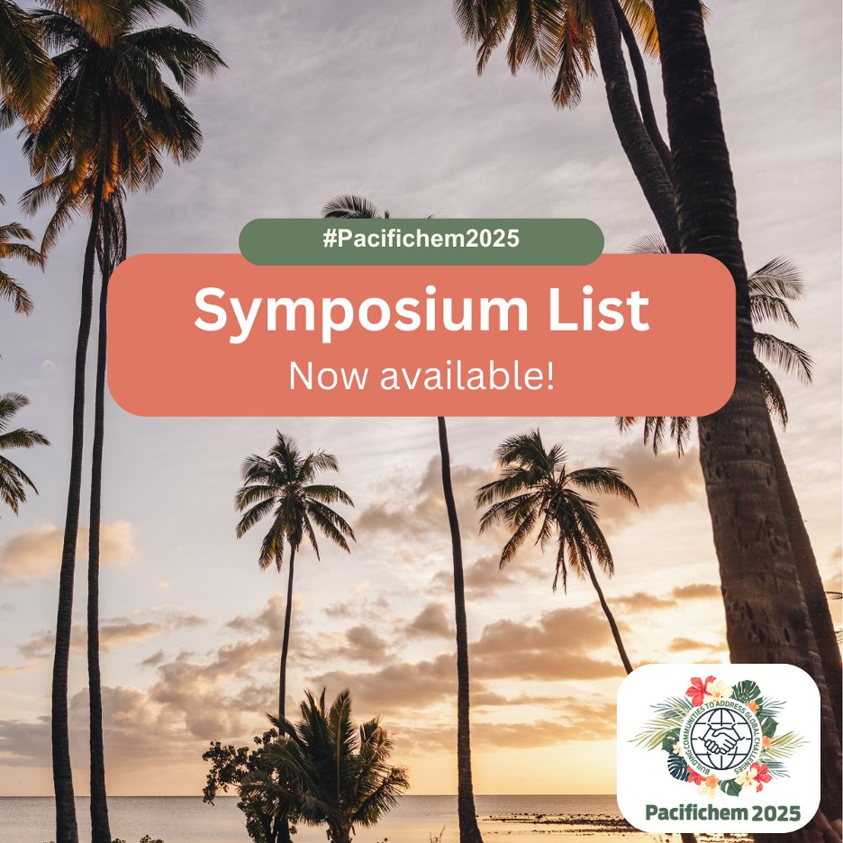 Pacifichem's tweet photo. #Pacifichem2025 will offer innovative symposia from across the chemical sciences, including:

Advances in Biological Solid-State NMR
Battery Research in GX and DX Era
Chemical Approaches to Astrobiology

Full list available now! https://t.co/JgUJTapmt6 https://t.co/IcDCZg1hSA