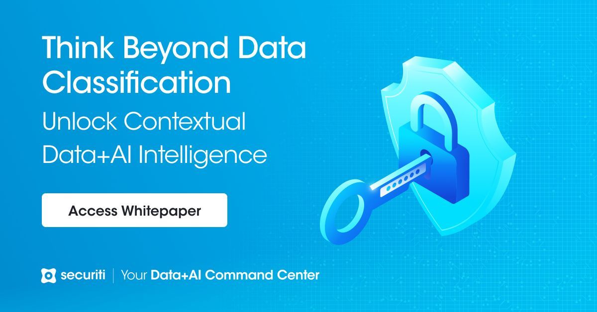 SecuritiAI's tweet image. Security teams need contextual intelligence to mitigate data+AI risks. Learn how Securiti's Data Command Graph can help in our latest whitepaper. Access it now! buff.ly/3Yqc2XU
#DataSecurity #AISecurity #DataClassification #DataCommandCenter #GenAI