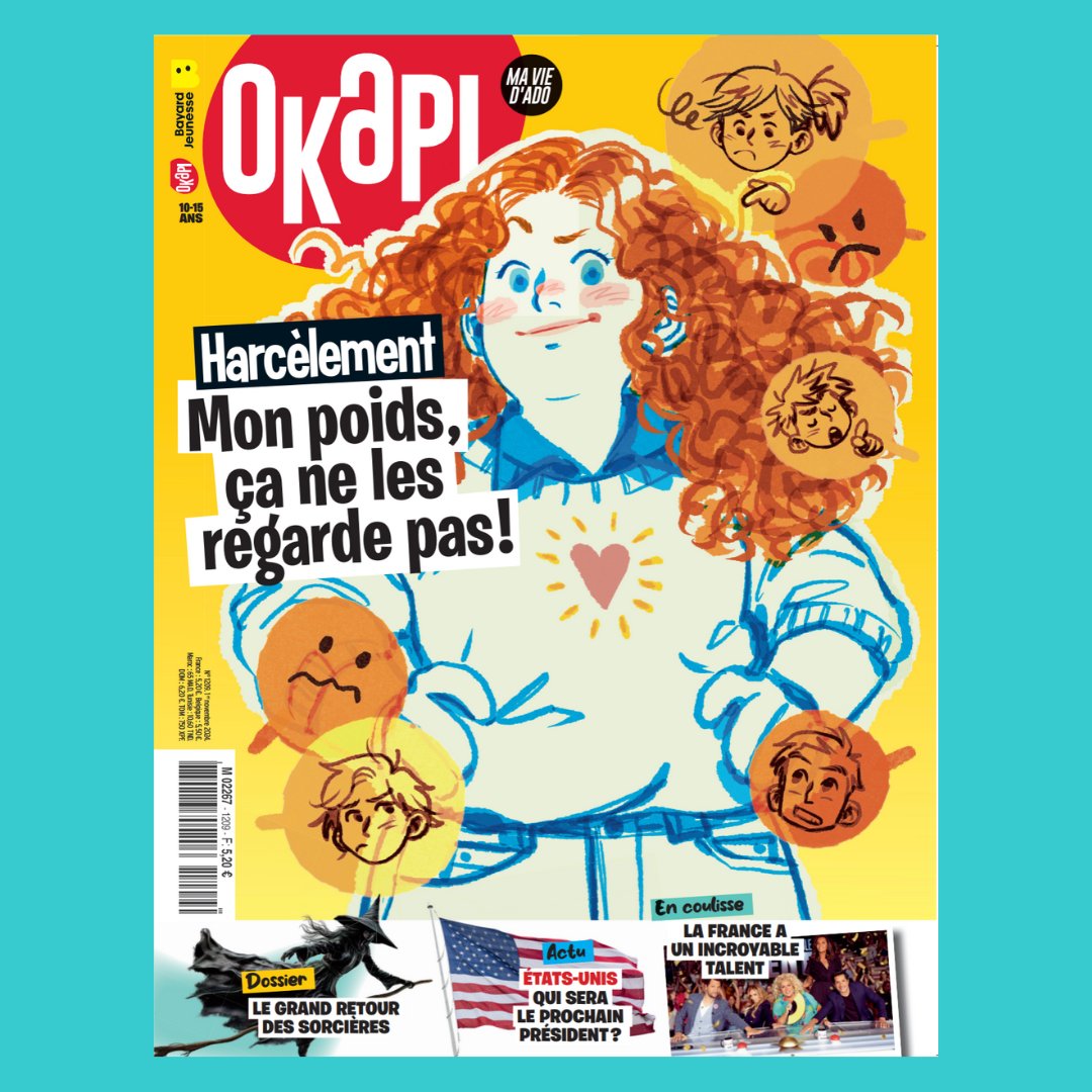 Ton nouvel Okapi débarque !
💬 Se faire juger sur son apparence, ça fait mal. On t'explique comment répondre aux moqueries et t'accepter tel(le) que tu es !
🎤 On te dévoile aussi les secrets du succès de La France a un incroyable talent !
Et bien sûr, de l'actu, des BD...
