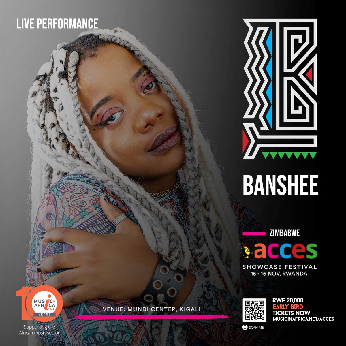 ke_British's tweet image. We are thrilled to introduce our #ScriptsandBars music accelerator programme at the ACCES Showcase Festival in Kigali from November 14- 16. Banshee, an award-winning rapper, spoken word artist, and human rights advocate will be a featured participant. 

#ACCES2024 #MusicInAfrica