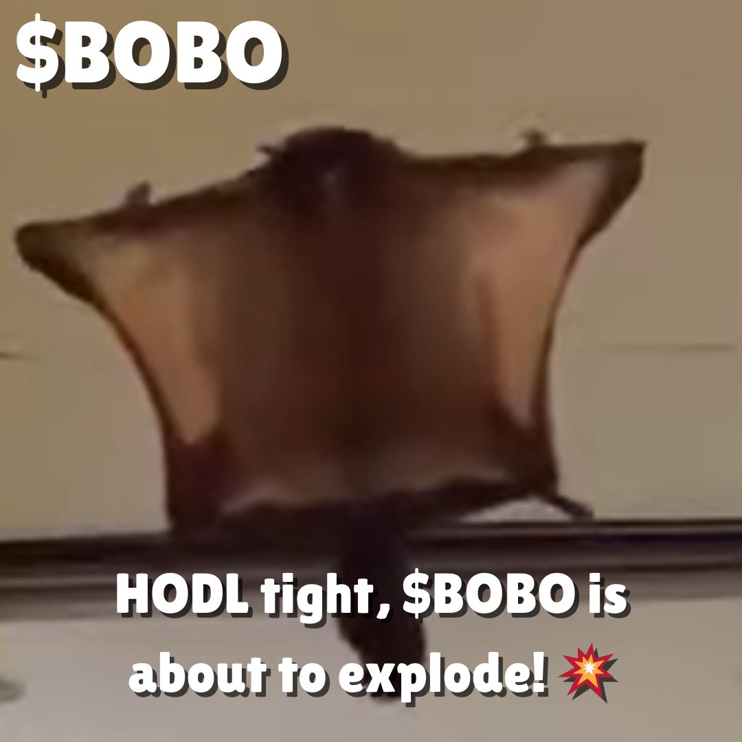 Kevzters2's tweet photo. @ralphscall TAKING RISK ON $BOBO WILL PAY OFF IN NO TIME!!! BAG YOURS NOW!!!! https://t.co/SFhQGo3SsI