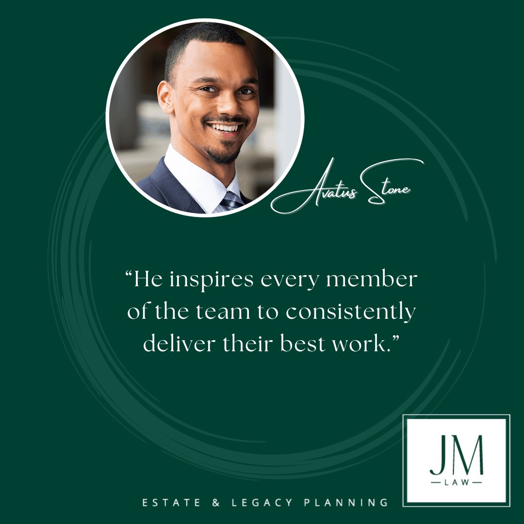 JMLawPLLC's tweet photo. Avatus is the backbone of our firm and a master of efficient and effective processes. Read more reviews of JM LAW, PLLC, at https://t.co/5nRbuXIprp.

#EstatePlanning #LegacyPlanning #EstateLaw #5Star #EstatePlanningAwareness https://t.co/dGwH2Evj61