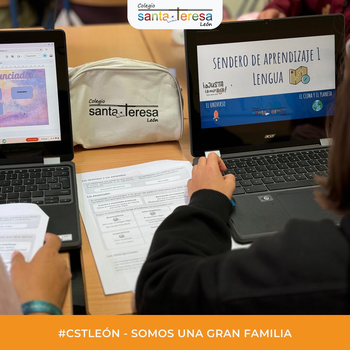STeresaLeon's tweet photo. 5º de Educación Primaria ya ha iniciado sus senderos de aprendizaje. Una estrategia metodológica propia para desarrollar su autonomía y personalizar los aprendizajes. 🥾 #CSTLeón #RedCentrosIT https://t.co/b0AKjP2rfh