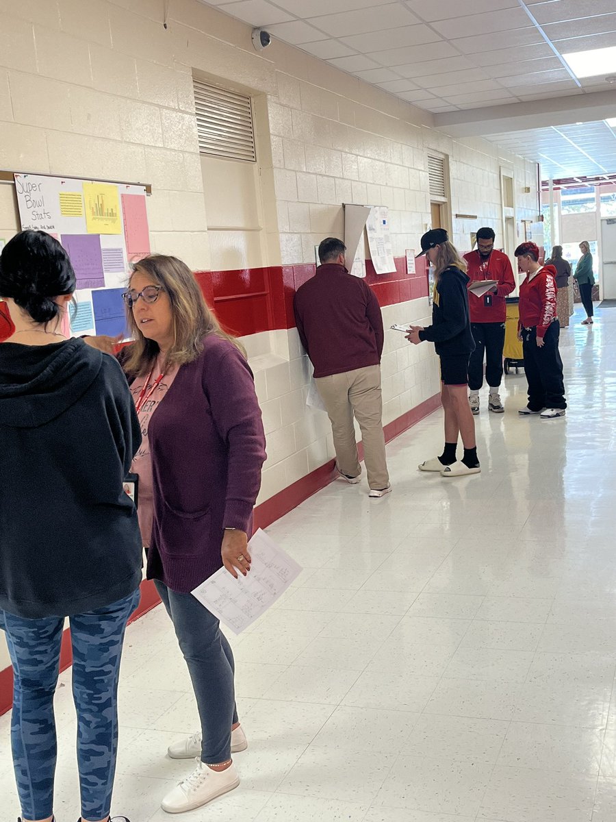 This is the beauty of <a href="/OppCulture/">Opportunity Culture</a> … 3 adults working with the class on their slope scavenger hunt. All kids have access to a highly qualified teacher and all kids get the support they need. Our Math team <a href="/ChathamCentral/">Chatham Central High</a> is rocking it! #BearDown