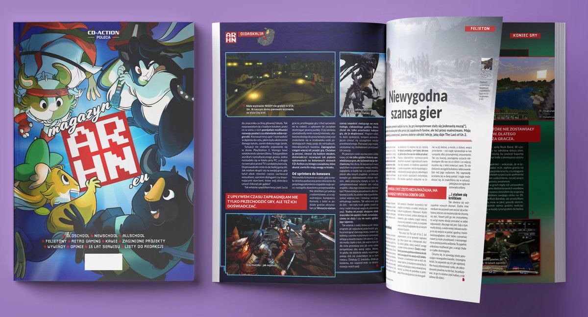 TO JUŻ! Magazyn ᴀʀʜɴ.ᴇᴜ się drukuje!
Wysyłka w przyszłym tygodniu!
BIG THX dla <a href="/BastianCDA/">Krzysiek Freudenberger</a>+<a href="/PlushowyMisio/">Paweł Kozierkiewicz</a> którzy udźwignęli to realizacyjnie!
Kto nie chce kawii w worku, kupi na PGA!
26.10 o 14:00 redakcja będzie tam maziać podpisy!
A online kupisz tu: bit.ly/ARHNzyn