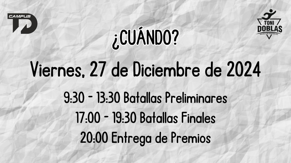 1a Edición BATALLA TD.
Os animáis???