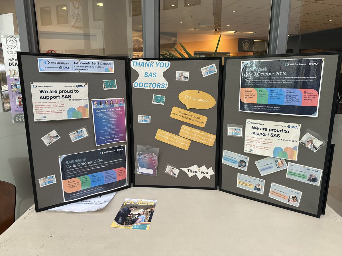 Thanks <a href="/NWAngliaFT/">NWAngliaFT</a> for the #SASWeek24 lunch at Peterborough City Hospital today.

Was a great opportunity to discuss our experiences with the CEO, Medical Director and other leaders!

👍
