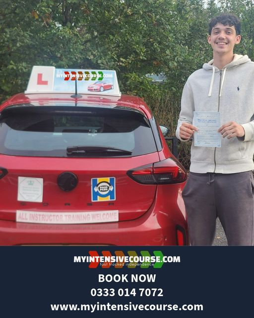 MyIntensive's tweet photo. Congratulations to, Flynn from Radlett on passing his driving test on the first attempt in St Albans!
  https://t.co/7u7LUAXojD
#intensivedrivingcourse #crashdrivingcourse #drivinglessons #drivingtest #drivingschool #drivinginstructor #FirstTimePass #oneweekdrivinglicence https://t.co/RPAp6PToaB