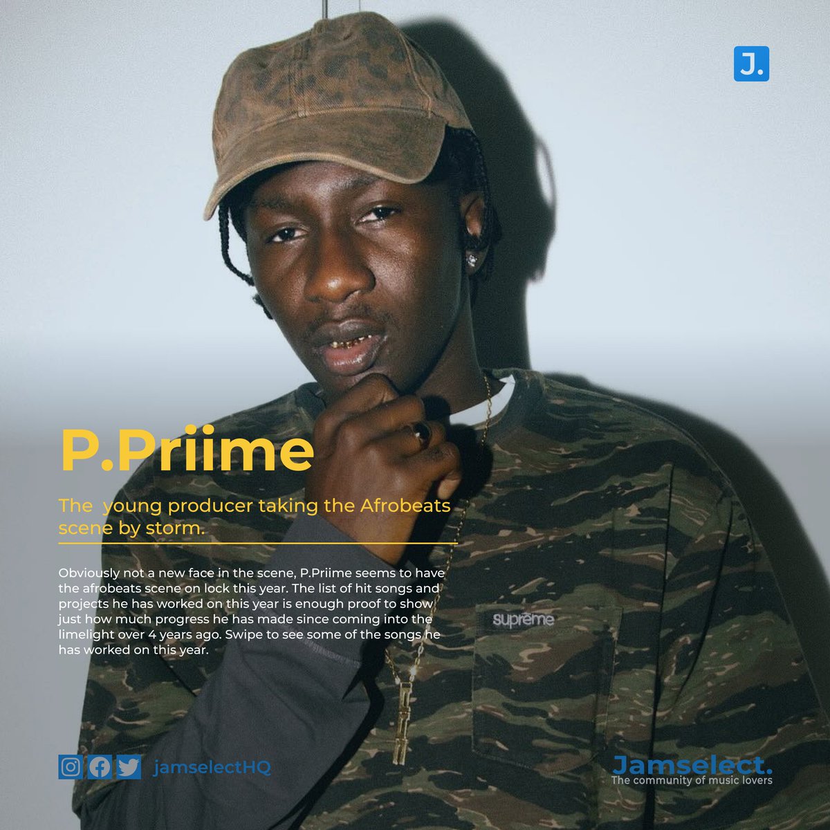 jamselectHQ's tweet photo. @priimebeatz  has to be the best producer in the afrobeats scene this year. He has been involved in major hit songs and projects to be released this year.

Let's take you on a tour of some of the hits he has produced this year alone;

🧵🪡 https://t.co/OJW22SArmr