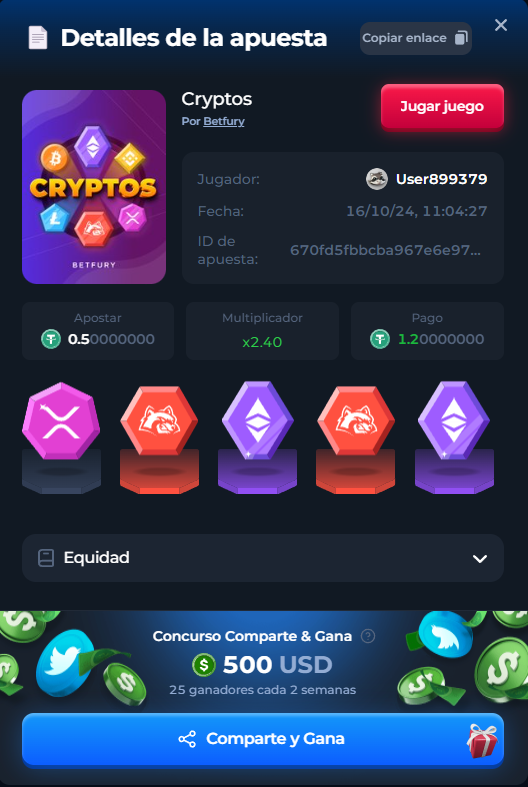 Erickromanp's tweet photo. 🥇 Coins are lucky in Cryptos on @betfury_gaming!
Bet Details: https://t.co/MDuINhbJsY                             #bf_share_win #betfury #670fd5fbbcba967e6e97e197 https://t.co/IWmJnPk9kO