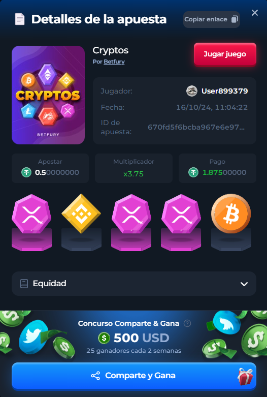 Erickromanp's tweet photo. 🥇 Coins are lucky in Cryptos on @betfury_gaming!
Bet Details: https://t.co/wlDEImM1Cf                             #bf_share_win #betfury #670fd5f6bcba967e6e97e16b https://t.co/oWUeay7z9G
