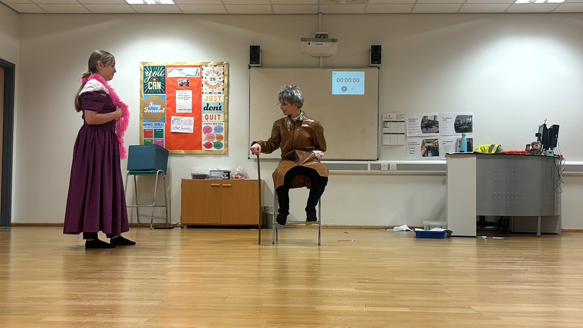 Our Year 8’s have started looking at Pantomime in their lessons. For excellent effort and behaviour this half term 8A were able to have a little rummage around our prop and costume cupboard. Amazing work! ⭐️