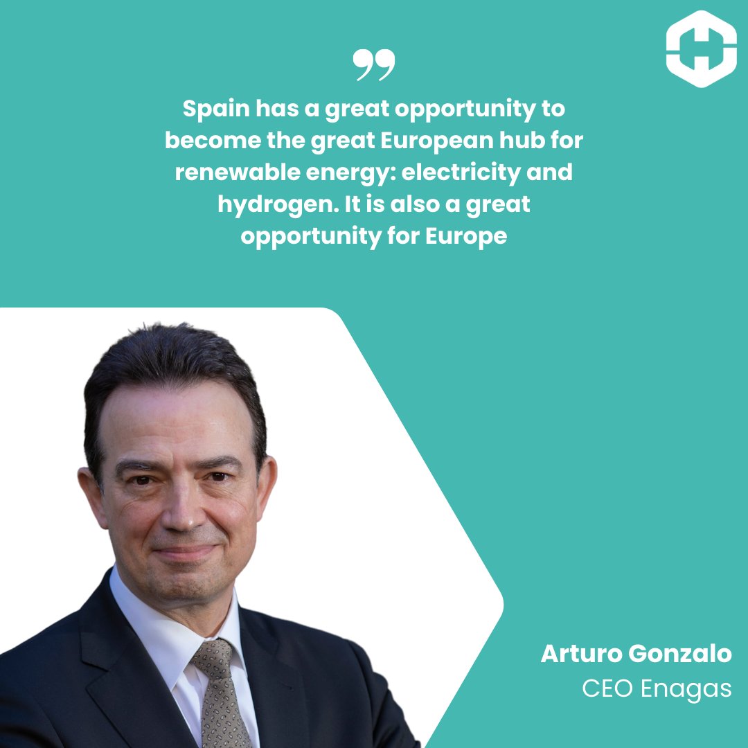 Each #H2EQuarterly issue we speak to🔑#H2 figures

Here we spoke to <a href="/AGonzaloAizpiri/">Arturo Gonzalo Aizpiri</a> CEO of
<a href="/enagas/">Enagás</a> on 🇪🇸's promising development in the #H2sector &amp; the future of #H2infrastructure in 🇪🇺.

Find out how #H2 will make #energy #transition happen➡hydrogeneurope.eu/h2-talks/quart…