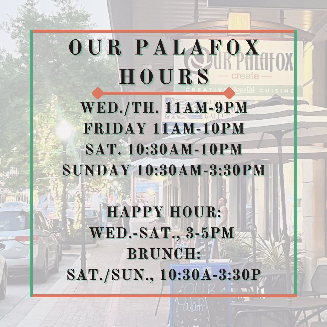 ⭐️Updated Hours⭐️
Come try our #creativecoastalcuisine🍤, one of our crisp salads🥗, a vegan, vegetarian🌱 or gluten-free dish, a juicy burger🍔, some pasta, or a dessert🍰! We also have a many cocktails🍹, brews🍺and wine🍷! We have something to satisfy everyone’s tastebuds.👅
