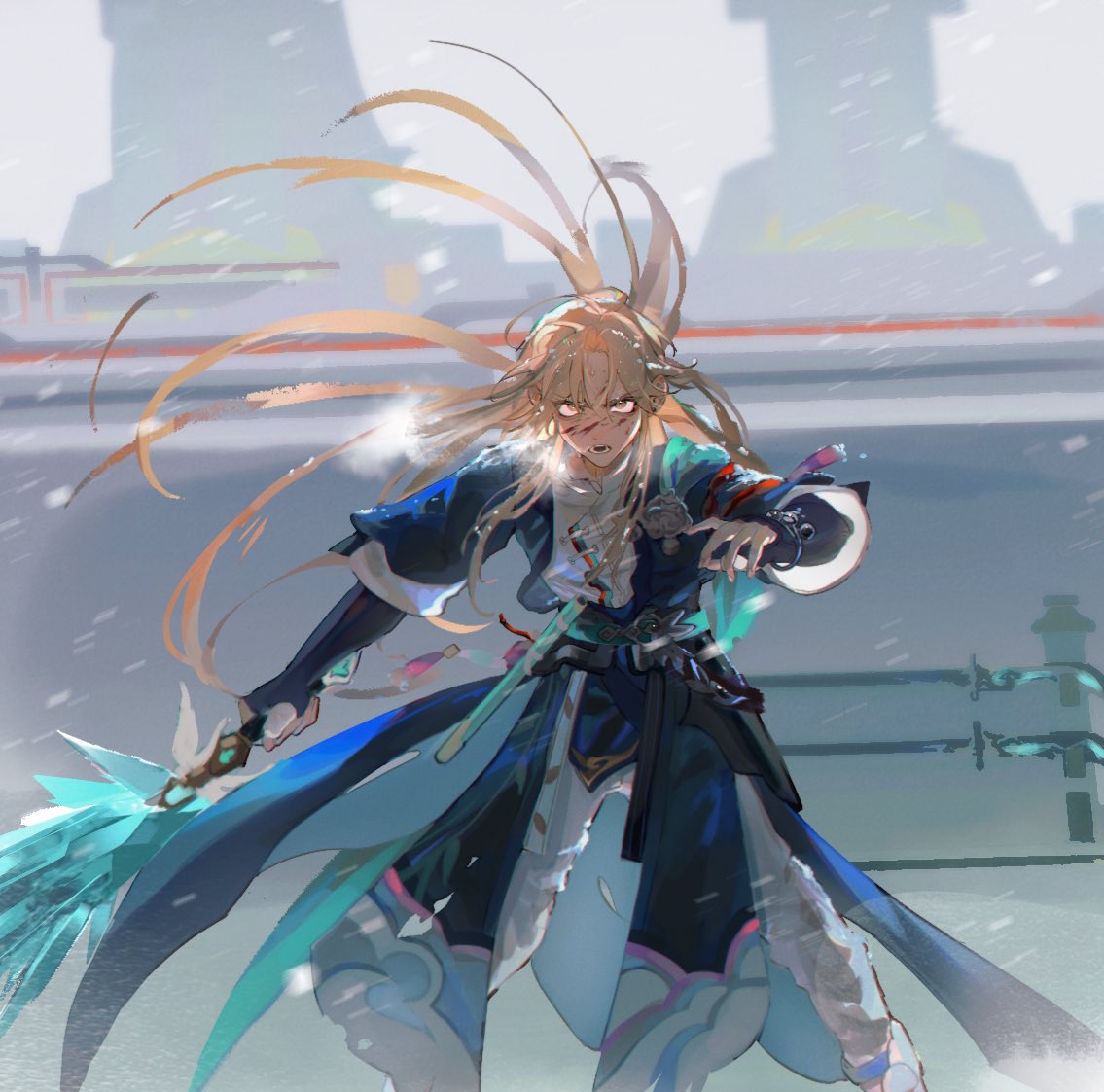 _yellowsword's tweet image. My sword is even colder.
#yanqing #HonkaiStarRail #hsr
#hsrfanart