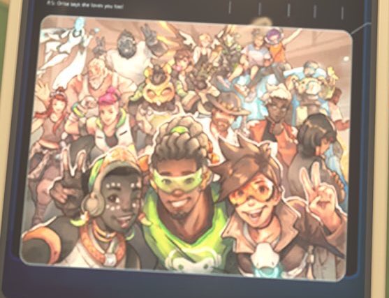 Winston literally got his new group photo just like he wanted man 😭 hes even doing the bunny ears thing in both i can’t get over it