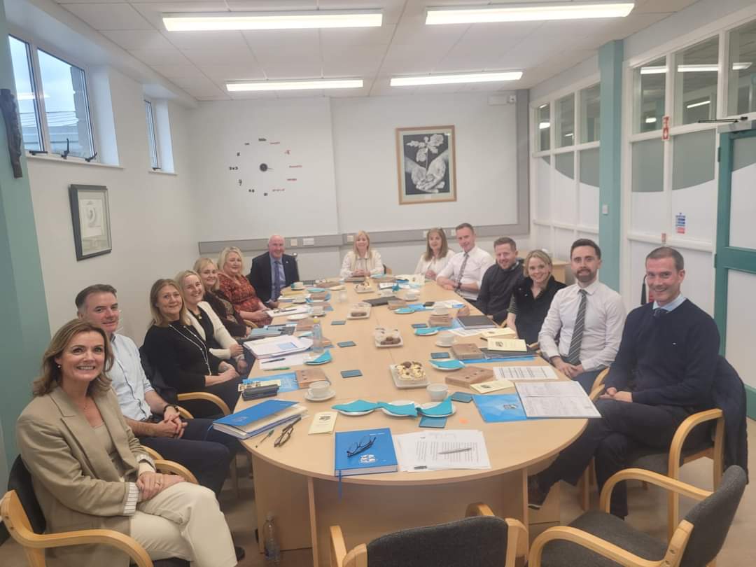 Mr Lavery, Mrs McGirr &amp; Miss McKenna had the lovely opportunity of meeting with our local partner primary school principals to discuss and review Year 8 Transition and planning the way forward for this academic year.