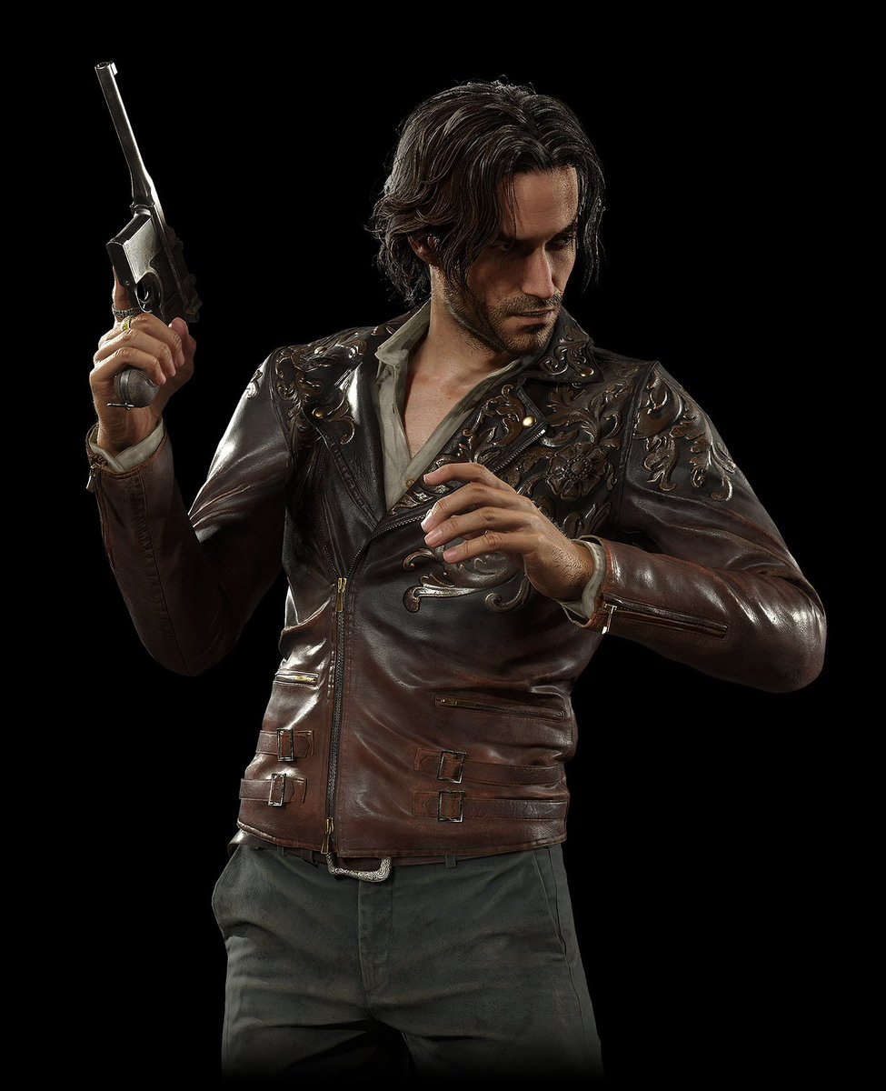 sapphicluis's tweet photo. More outfits added to his canon wardrobe god bless capcom https://t.co/ZdObCF8B6C