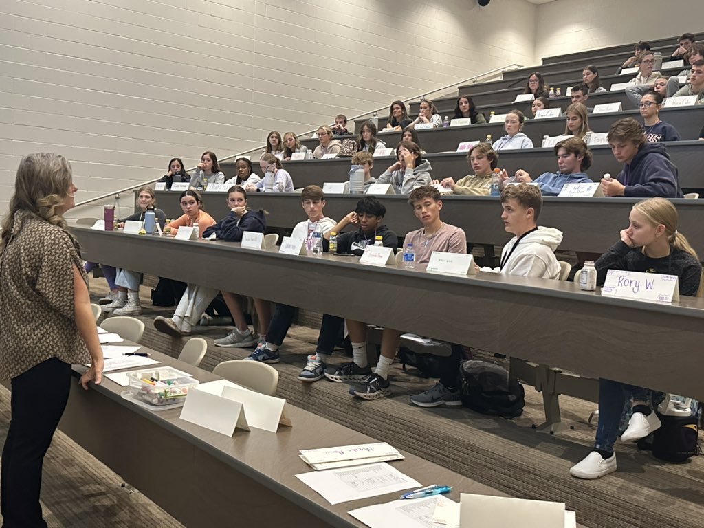 We love having Mrs. Clark, GISD Assistant Superintendent, come in to meet with our student leadership group.   Students share out their ideas about the campus and learn to be leaders. <a href="/granburyisd/">Granbury ISD</a>