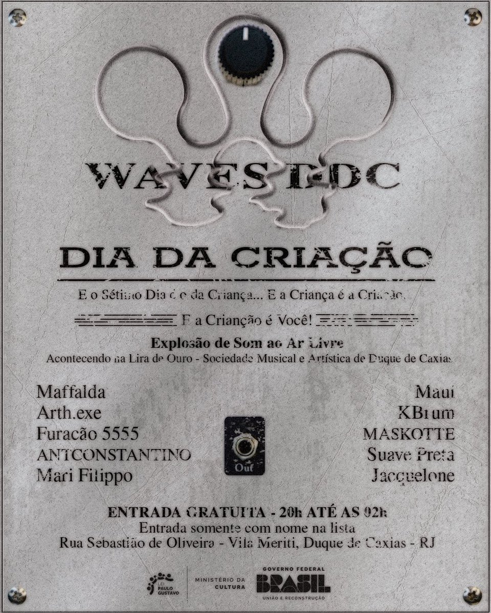 wavesddc's tweet image. RAP_TRAP_PIPOCA_TAMBORZINHOXERECA_SOUNDCLOUDSHIT_GEMIDO_BARULHO_GRIME_RUIDO_DUB_DNB_FOOTWORK_BASSSATURADO_HARDCORE

_ENTRADA/MIGALHAS:
0800 SÓMENTE COM NOME NA LISTA (LISTA É OS COMENTÁRIOS DESSA FOTO AQUI)