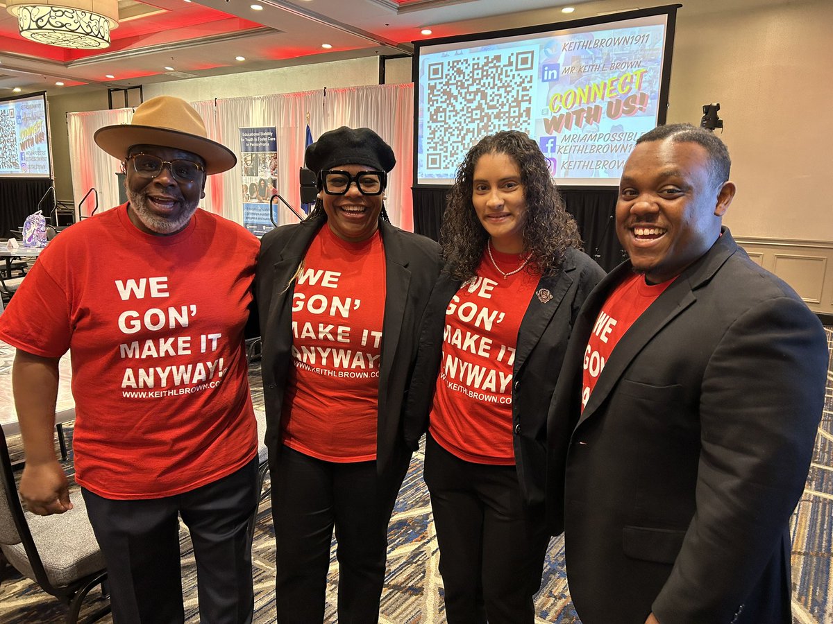 KeithLBrown1911's tweet photo. Greetings from the “Paving The Way,” Conference @Center_Schools. Our goal is to encourage & empower so those we serve can say, “We Gon’ Make It Anyway.” @angelkelly1922 @JGreenEllisLive @aaespeakers @promotingyou #MrImPossible #Keithlbrown #PTWconference. #wegonmakeitanyway https://t.co/7JRQoBbxUz