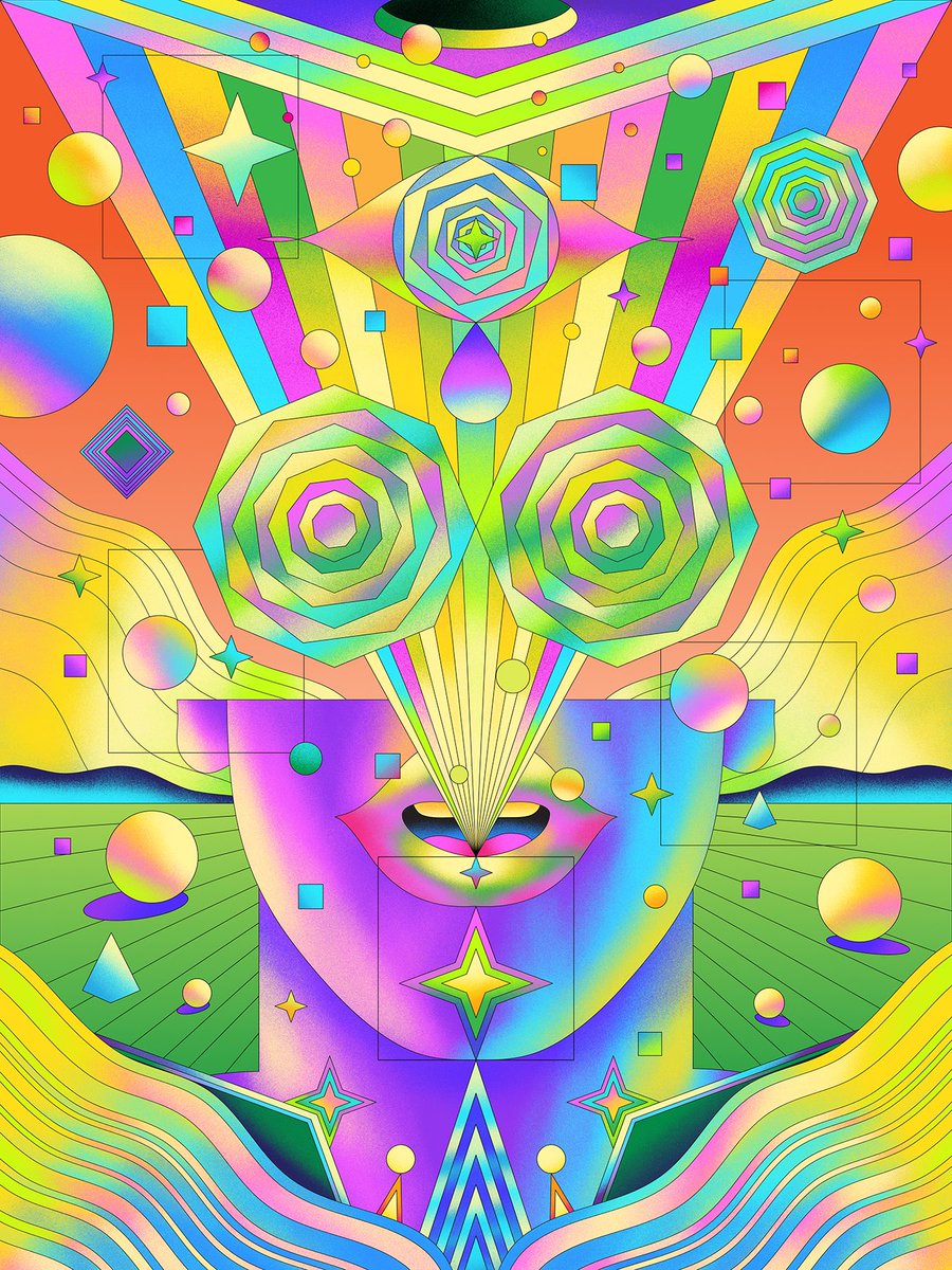 scott_balmer's tweet photo. Made this for an exhibition at think was last year? Either way it’s great to play about within the work
#iilustration #illustrator #illustratorsoninstagram #illo #surreal #psychedelic #psychedelicart #fun #personal #face #portrait #vector #retro #madewithaffinity https://t.co/4RDWVShsVh