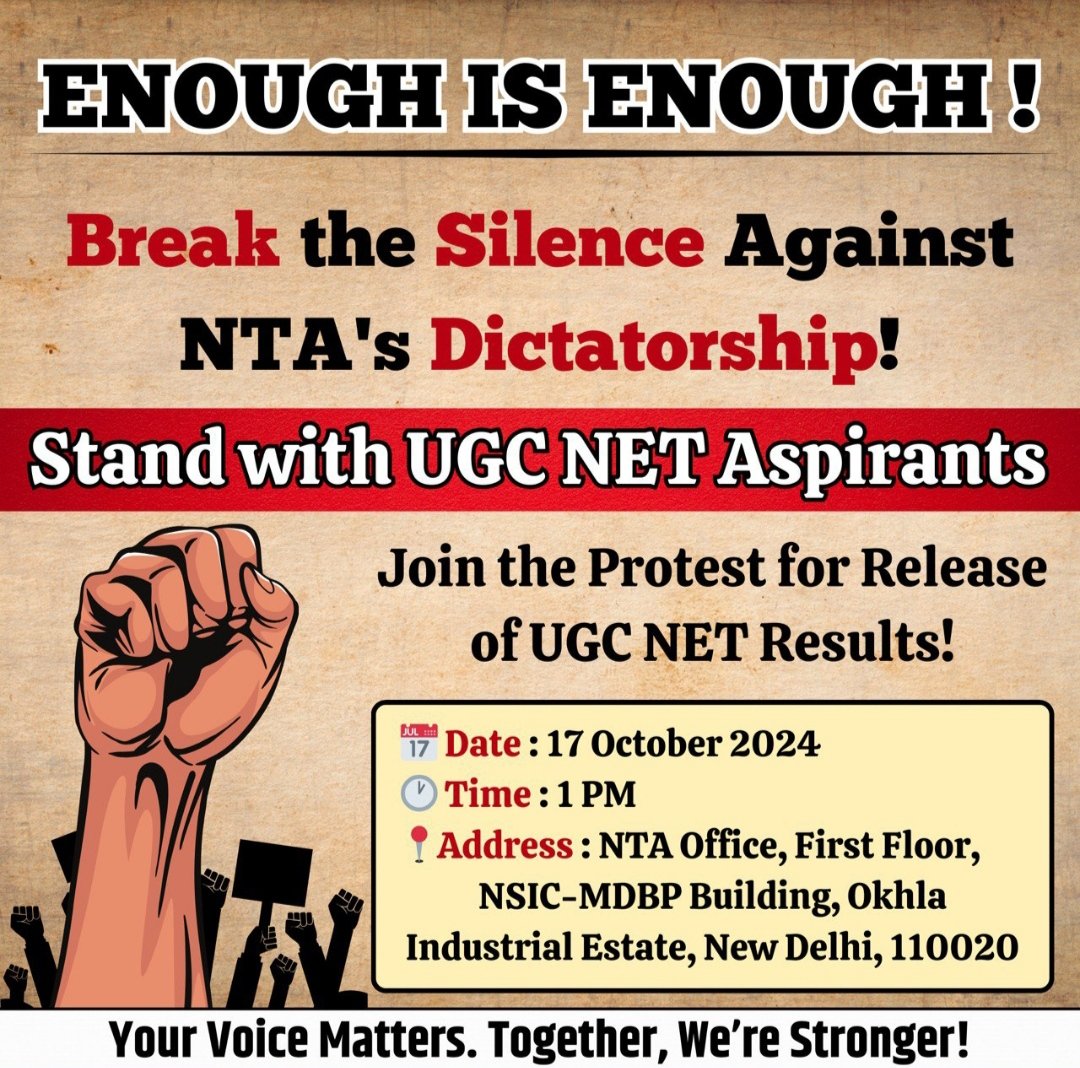Kuldeep8006's tweet photo. #declareugcnetresult
We want UGC NET result.
#theprint
#Quint
#UGCNETResult2024 
#BBC https://t.co/uzaTDcITzY