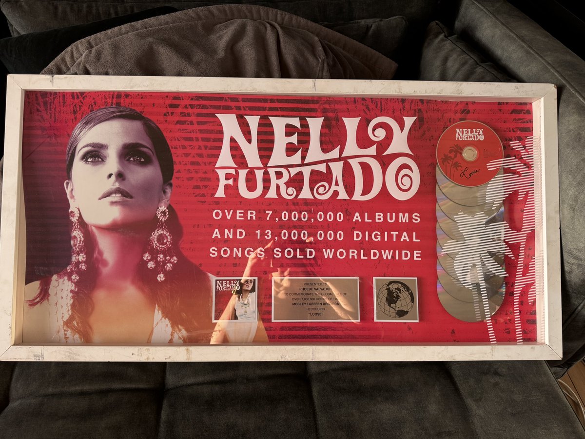 NannaMMoller's tweet photo. Just received the coolest thing ever!!! 🤩 It just needs a new frame and then it is ready for the wall! 😍👌 @NellyFurtado https://t.co/dd5Tdu73BX