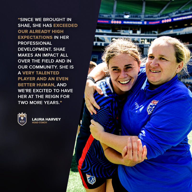 reignfc's tweet photo. Been waiting for this.

Seattle Reign FC Defender Shae Holmes Signs Contract Extension