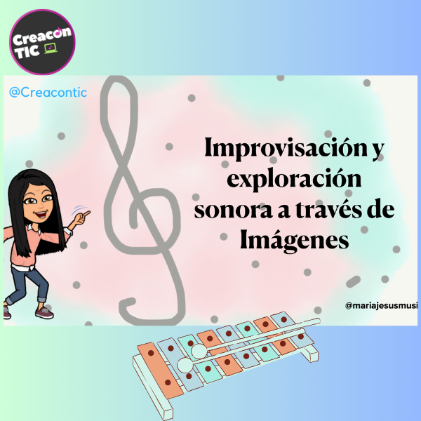 Crea_conTIC's tweet photo. "Improvisación y exploración sonora" a través de imágenes (con xilófonos) Para comenzar a improvisar en Primaria y primer ciclo de Secundaria ;-) ¡Nuevo recurso en Gumroad! https://t.co/4LUaCZ7oeh https://t.co/iw9NoQmyec