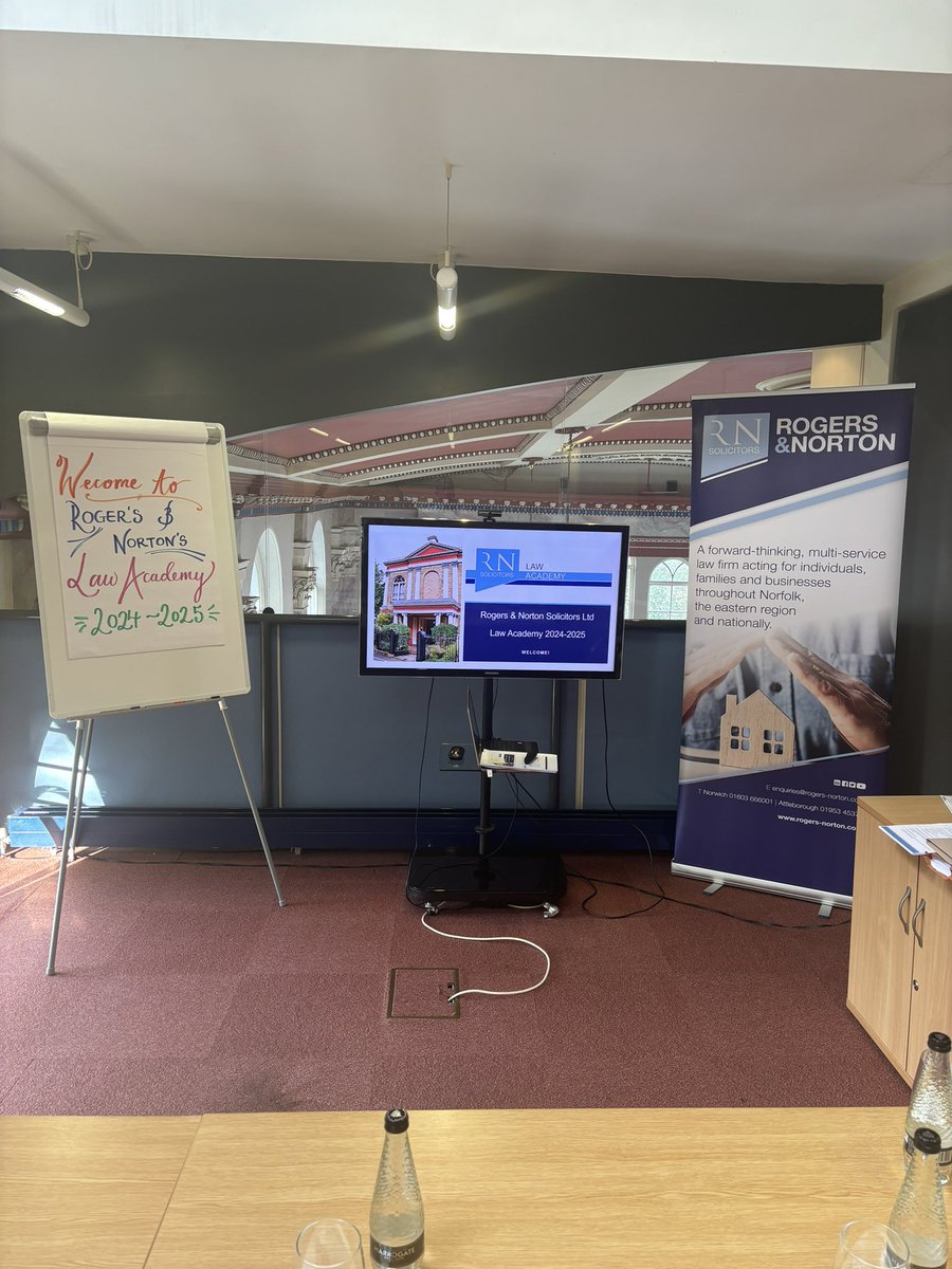 Looking forward to welcoming the 2024/25 law academy students to <a href="/rogersandnorton/">Rogers & Norton Solicitors Ltd</a> for the first session of the law academy 2024/25. We will be welcoming students from <a href="/NorwichSchool/">Norwich School</a> <a href="/JaneAusten_Coll/">Jane Austen College</a> <a href="/PastonCollege/">Paston College</a> <a href="/WymondhamCol/">Wymondham College</a> Co <a href="/ThorpeSTEMM/">Thorpe St Andrew School & Sixth Form STEMM</a>
