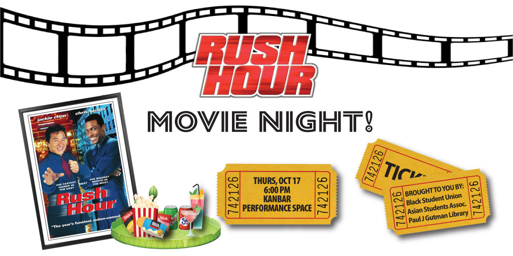 Gutman Library at Thomas Jefferson University (@gutmanlibrary) on Twitter photo Join us tomorrow, Oct 17, to watch RUSH HOUR! We'll meet in Kanbar at 6pm and have snacks and drinks. Registration isn't necessary. <a href="/JeffersonUniv/">Thomas Jefferson University</a> Join us tomorrow, Oct 17, to watch RUSH HOUR! We'll meet in Kanbar at 6pm and have snacks and drinks. Registration isn't necessary. <a href="/JeffersonUniv/">Thomas Jefferson University</a>