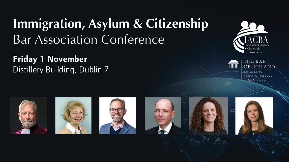 The Borders of Justice | Immigration, Asylum and Citizenship Bar Association Conference

Fri 1st November, Distillery Building, Dublin

Speakers include:

🔵 Anthony Collins, Advocate General of the CJEU @eucourtpress 

🔵 Professor Elspeth Guild, Global Professor of Social
