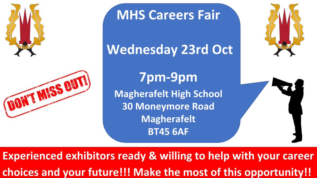 Looking forward to meeting students and discussing IT career opportunities at Magherafelt High School next wed!