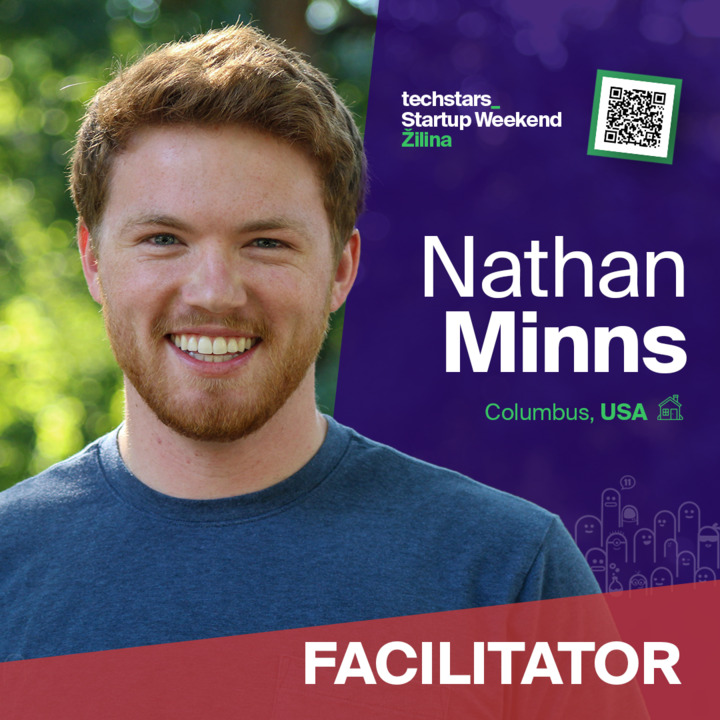 SWZilina's tweet photo. Celým víkendom nás bude sprevádzať Certifikovaný Techstars Startup Weekend facilitátor🌟Nathan Minns🌟 z USA. 
Už sa nevieme dočkať, ako posunie Startup Weekend o Level vyššie! 🤩
Viac o Nathanovi sa dozviete na https://t.co/HZcKpezuW8 https://t.co/A0ZFeq7bxY