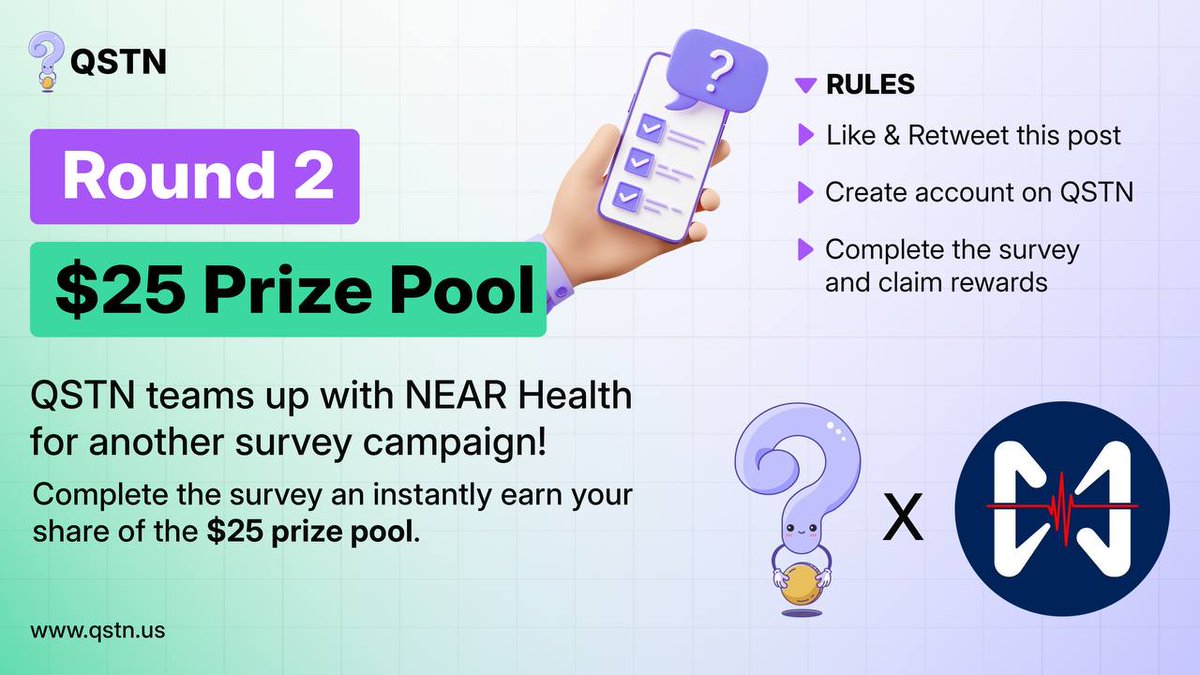 Gm, it's survey time.
Round 2 cooking at qstn.us tomorrow.