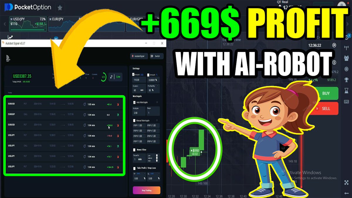 Trading_hwity's tweet image. TOP Binary AI-Expert Trading ROBOT Proven Profit | POCKET OPTION AI BOT

#autotradingbot #aitrading #aitradingbot #autobot #autotradingsignal #pocketoptionbot #tradingbot #aitradingrobot #aitradingsignals

AI EXPERT BOT: youtu.be/fztM5P5ITww