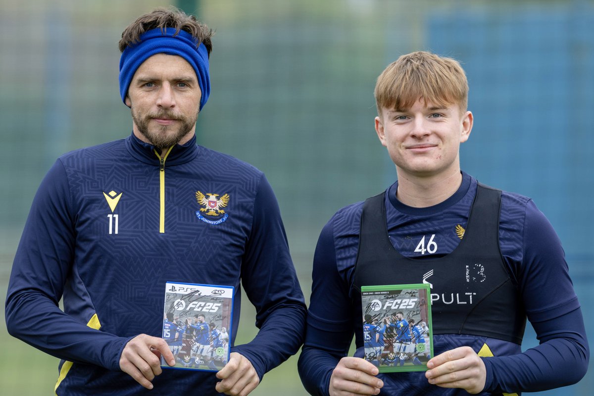 St. Johnstone FC (@stjohnstone) on Twitter photo ๐ฎ We're giving away two signed St Johnstone copies of #FC25!
Like, repost and comment your preferred console (PS5 or Xbox) and winners (UK entries only) will be chosen at 5pm.
To be in with a chance of winning, you must also follow <a href="/Saints_Trust/">Saints in the Community</a> ๐
#SJFC ๐ฎ We're giving away two signed St Johnstone copies of #FC25!
Like, repost and comment your preferred console (PS5 or Xbox) and winners (UK entries only) will be chosen at 5pm.
To be in with a chance of winning, you must also follow <a href="/Saints_Trust/">Saints in the Community</a> ๐
#SJFC