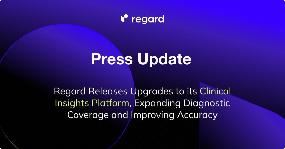 Regard's Leveling Up! 💪

We're excited to announce significant enhancements to our Clinical Insights platform, powered by our recent $61 million Series B fundraise. 

Read the full update here: regard.com/press/regard-r…