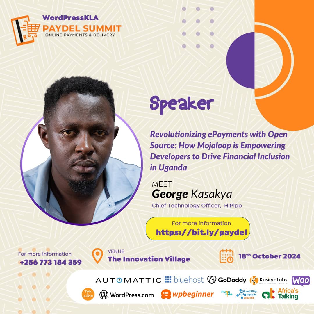mathiousngfilmz's tweet photo. I am glad to inform you, #KasakyGeorge from #HiPipo will be speaking at #InnovationVillage in Kampala on 18th Oct 2024* , starting at 8:00AM. The topic will be" Revolutionizing ePayments with Open Source Software: How Mojaloop is Empowering Developers to Drive Financial Inclusion https://t.co/quOBtRUZQZ