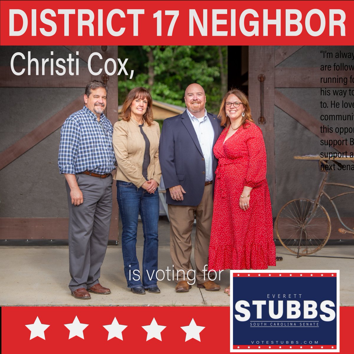 Senator Everett Stubbs tweet media