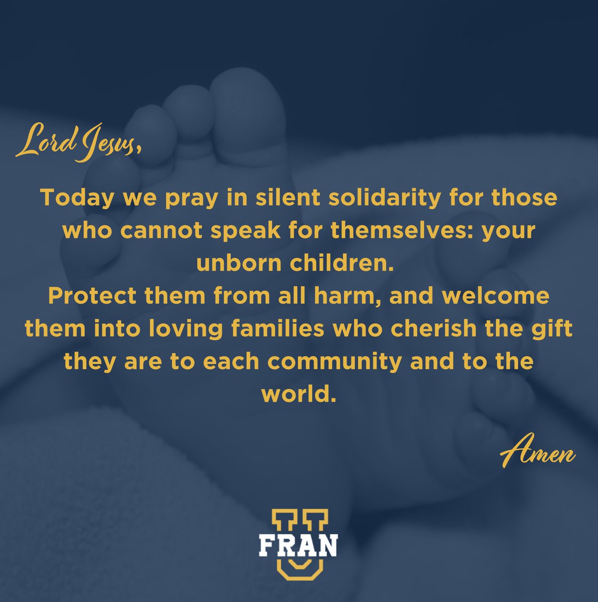 FranUbr's tweet image. Yesterday, we observed Pro-Life Day of Silent Solidarity, standing in prayer for the unborn and advocating for the sanctity of life. Let us continue to reflect, pray, and protect the most vulnerable.

#ProLife #SilentSolidarity #PrayForLife