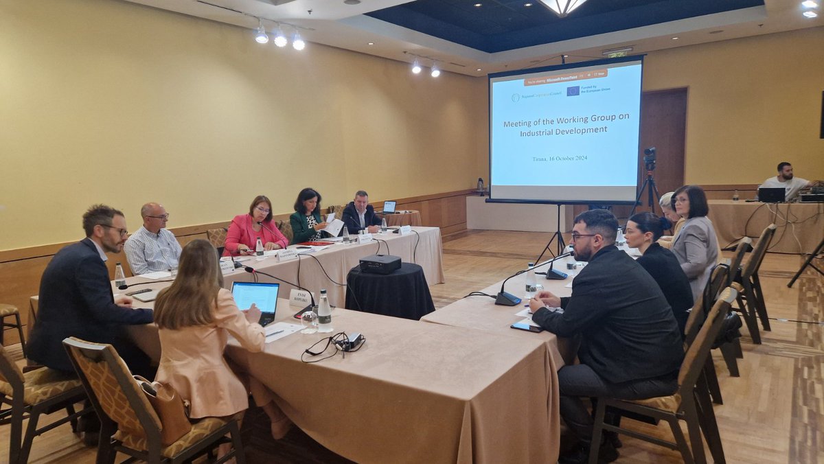 evisikopliku's tweet photo. Today in 📌 🌞 Tirana, with colleagues from Ministries of Economy &amp; Statistical Offices to discuss #industrialpolicy in the #westernbalkans6 
✔️stocktaking
✔️assessing progress
✔️sharing experiences
✔️exploring methodological approaches &amp; tools for ways forward
@rccint @eu_near https://t.co/bVqfG3XGIk