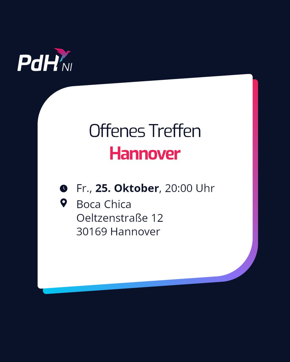 PdH_NI's tweet image. Neue Offene Treffen habe ich gehört? Wir liefern! Hannover und Nienburg freuen sich beide auf euch.

Kommst du? Schick uns gerne eine Mail an vorstand@ni.diehumanisten.de
Oder komm einfach rum.