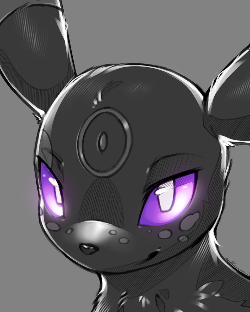 an Umbreon with amethyst eyes💜