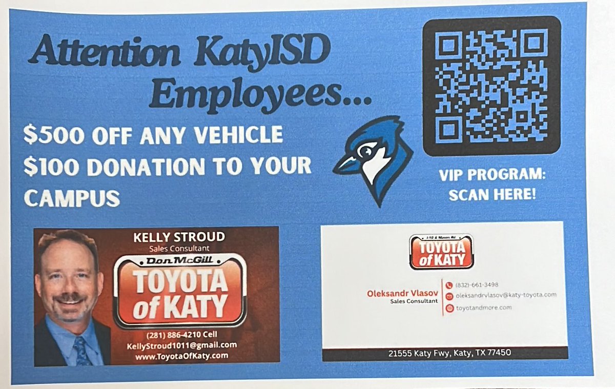 Katy ISD educators are a blessing to the community. We were honored to provide teacher appreciation treats for the hard working Golbow Elementary staff today! <a href="/Golbowtweets/">Golbowtweets</a> <a href="/katyisd/">Katy ISD</a>