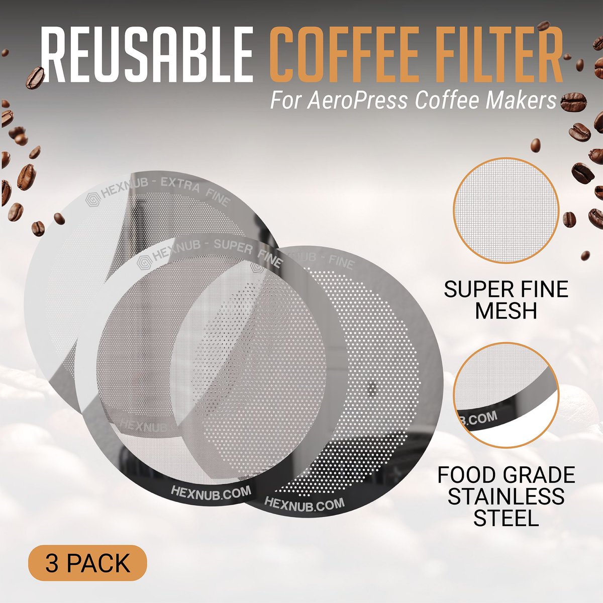 ☕ Metal or Paper AeroPress Filter? 🤔

Want richer, bolder coffee? The Hexnub metal filter could be your new go-to. Brew better every time!

👉 Learn more: buff.ly/4eKz4i0 

#Hexnub #AeroPress #AeroPressfilter #MetalFilter