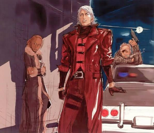 PolyDepression's tweet photo. Concept art of Devil May Cry when it was still in development as Resident Evil 4 https://t.co/1A5Wzrqdvt