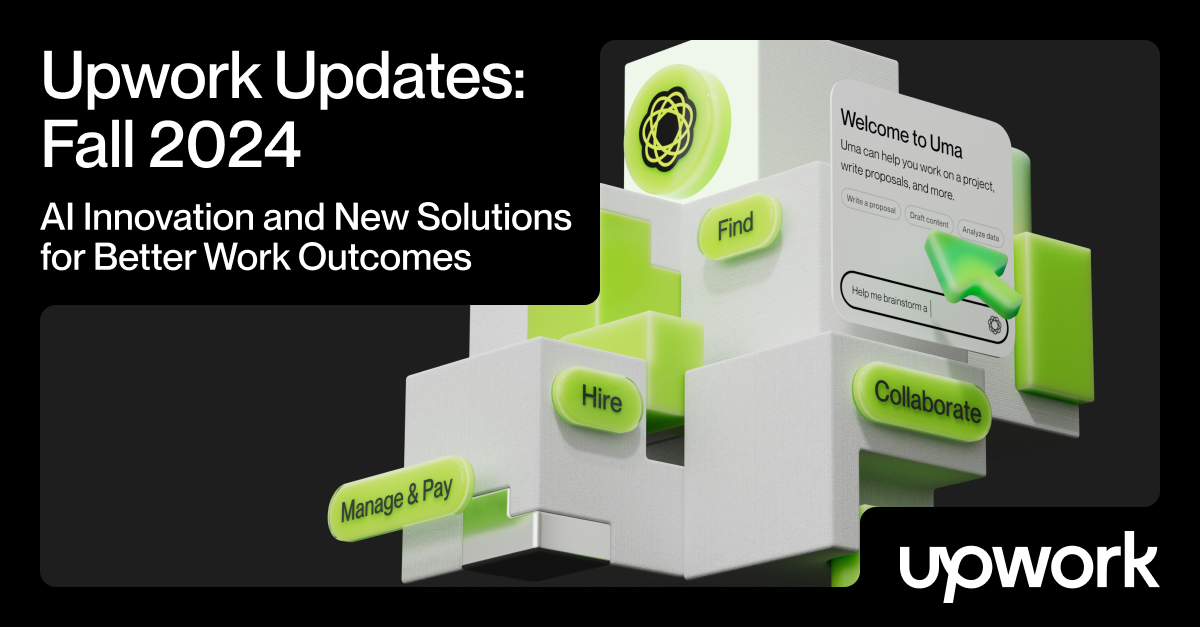 benbeal's tweet photo. Exciting news! Our semi-annual product showcase, Upwork Updates Fall 2024 is here! See all the updates—from hiring to collaborating, work management and payments—at: https://t.co/ueuSI1v1xc

#UpworkUpdates #Upwork https://t.co/jjI5c3ZfxP