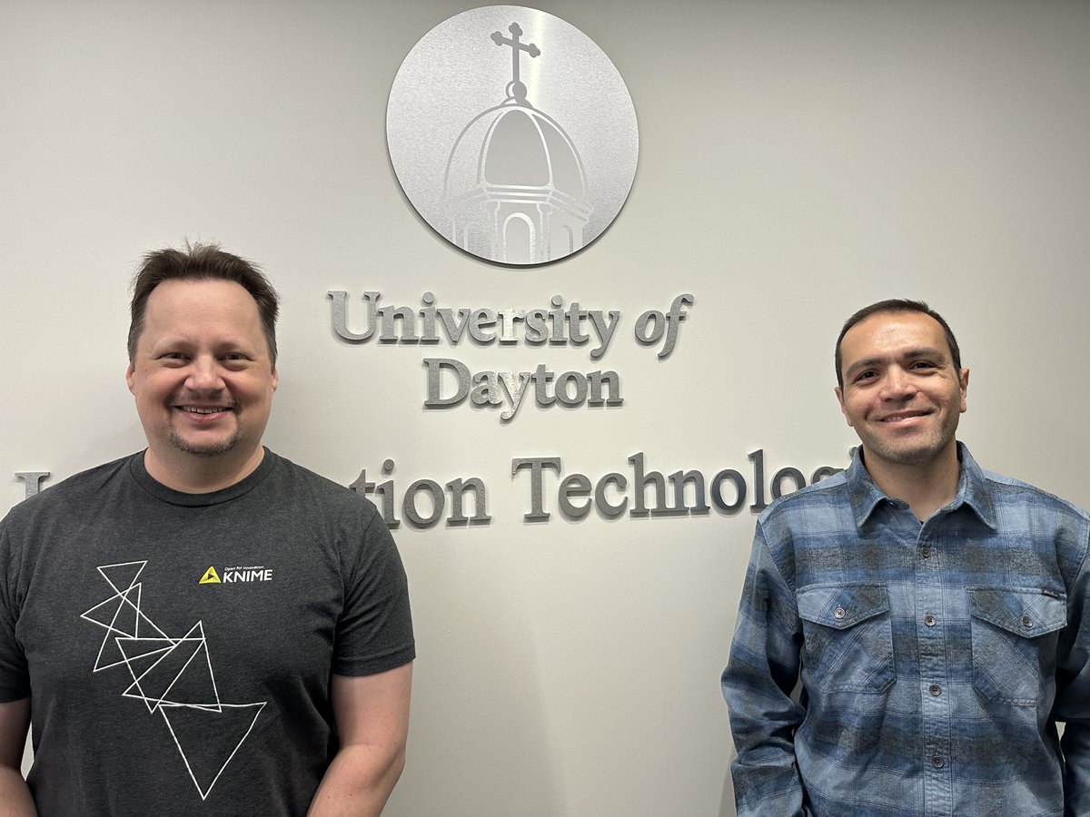 Tom Diederich 🇺🇸 🇯🇵 🐾 (@dieds) on Twitter photo I’m <a href="/UDaytonSBA/">UDayton SBA</a> with #KNIME's <a href="/somedatastuff/">Scott Fincher</a> this morning. Scott is teaching an internal event for faculty titled “Teaching Codeless Analytics.” Thank you for the invite, Prof. Hamed Zolbanin! Dr. Z is also sharing his insights from a recent KNIME student challenge. I’m <a href="/UDaytonSBA/">UDayton SBA</a> with #KNIME's <a href="/somedatastuff/">Scott Fincher</a> this morning. Scott is teaching an internal event for faculty titled “Teaching Codeless Analytics.” Thank you for the invite, Prof. Hamed Zolbanin! Dr. Z is also sharing his insights from a recent KNIME student challenge.
